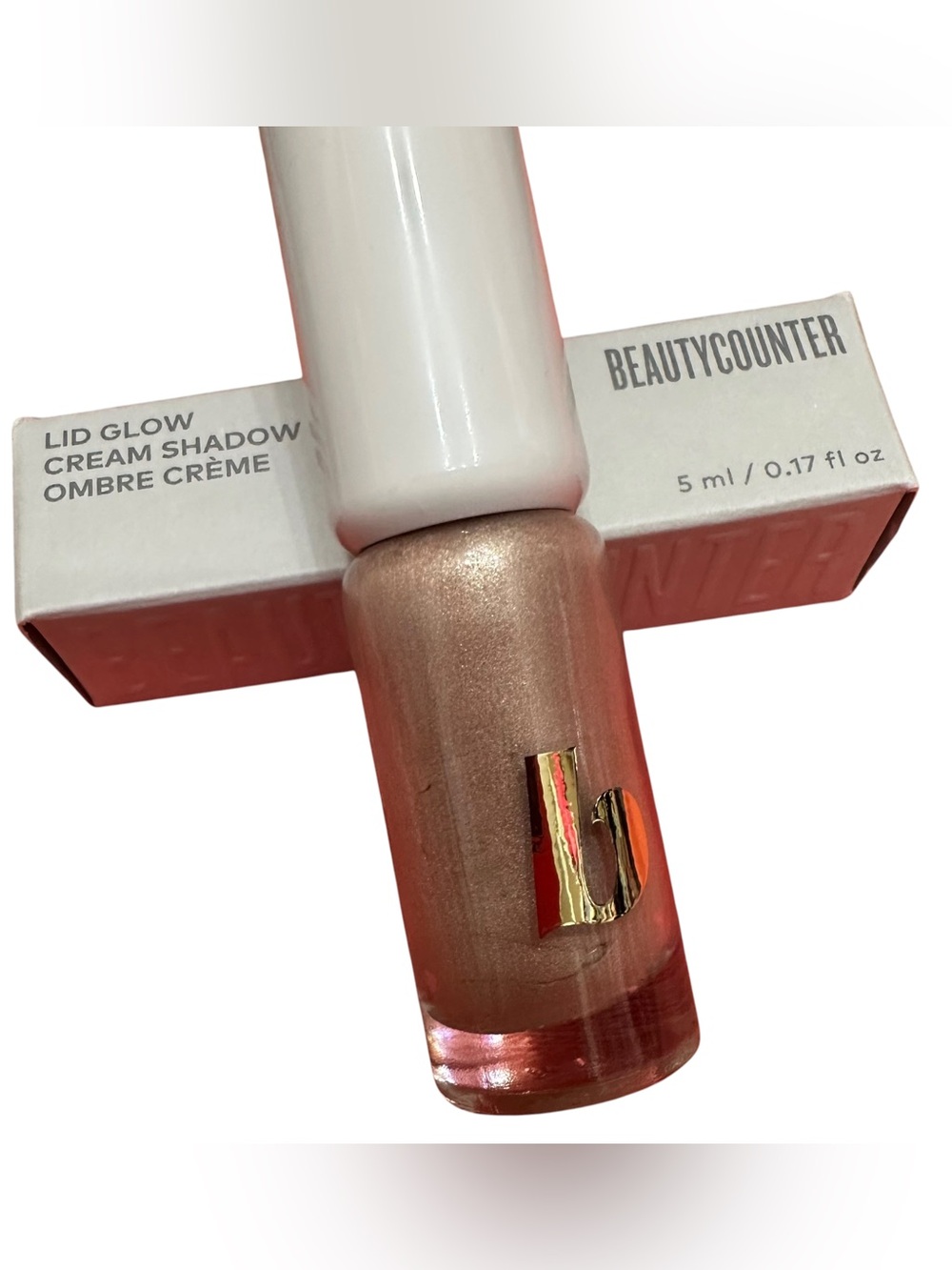 beautycounter Rose Gold Lid Glow Cream Shadow color Luster